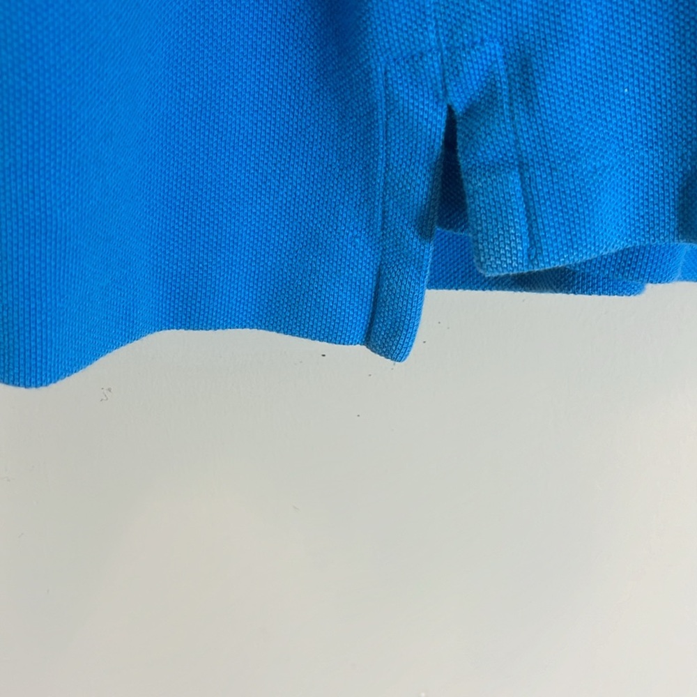 POLO by Ralph Lauren Blue with Pink Pony Slim Fit Short Sleeve Size XL - Picture 6 of 7
